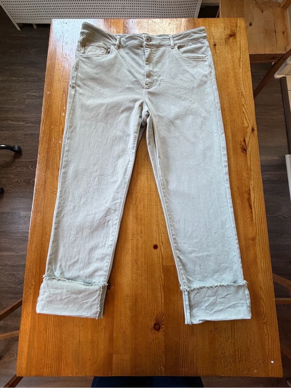 J.Jill Light Wash Cuffed Jeans